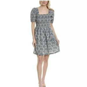 NWT Michael Stars Jude puff-sleeve mini floral dress size petite small